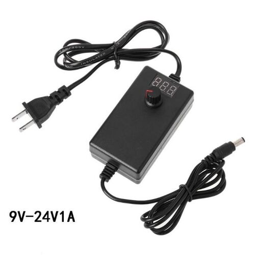 Adjustable Power Supply Adapter AC 100V-240V 50/60Hz to DC 9