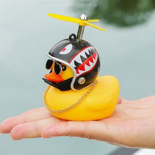 Cute Rubber Duck Toys Kids Toys Helmet Yellow Duck with Glue