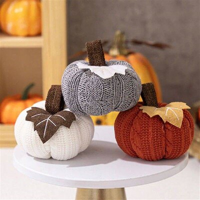 Crochet Pumpkins Decoration Handmade Harvest Crochet
