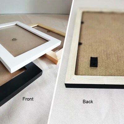 Natural Wooden Picture Frames Classic Photo Frame For Wall H
