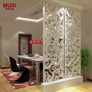 雕花隔断密度板镂空吊顶玄关隔板客厅背景墙木花格装饰屏风通花板