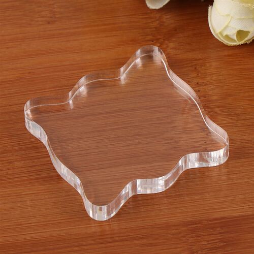 1Pcs Clear Stamps Acrylic Block Pad For Transparent Stamp Ac