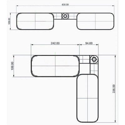 Bathroom U-Shaped Shelves No Drilling Storage Hanging Rack