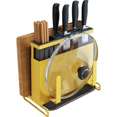 Wall-mounted Stainless Steel Knife Holder Kitchen Storage Ra