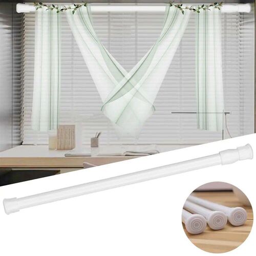 3PC Multi Purpose Net Voile Tension Curtain Rail Pole Net Ro