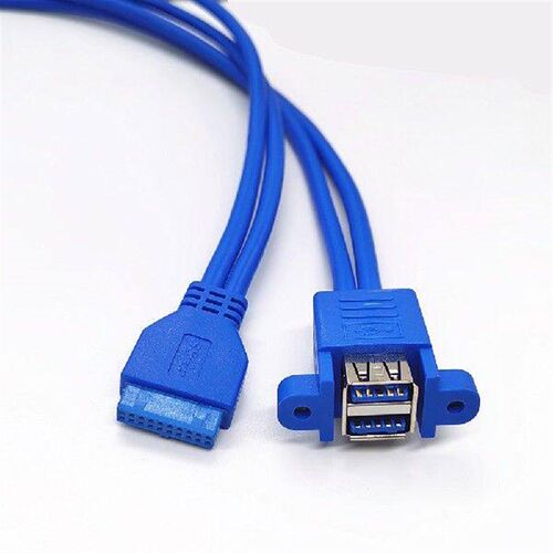 2 Port USB3.0 Hub 20Pin Header to Female Adapter Desktop