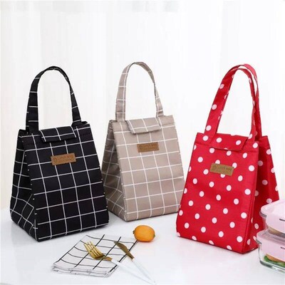 Inulated Thermal Cooler Bag Lunch bag Food Drink Storage Lea