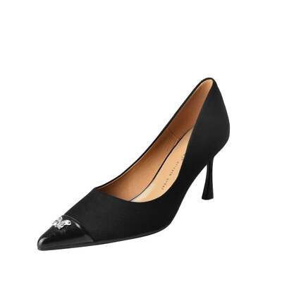 3389-12 Butterfly Embellished Stitching High-heeled Shoes Wo