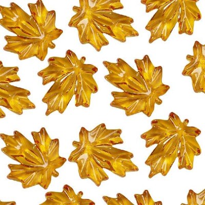120pcs Colorful Acrylic Leaves for Crafting and