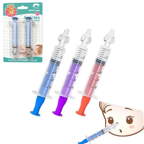 2Pcs/set Baby Nasal Washer Aspirador 10ML Needle Tube Nasal