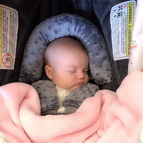 Baby Car Safety Soft Sleeping Head Support Pillow with Match