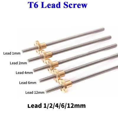 T6 Lead Screw 304 stainless steel Trapezoidal Screw lead 1/2