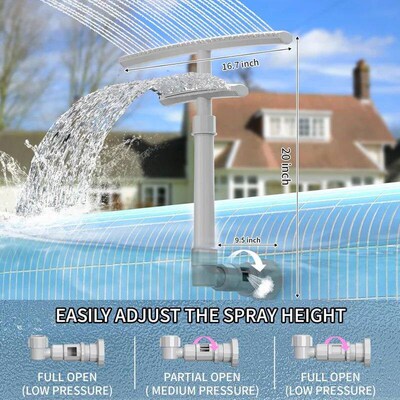 1Pc Adjustable Swimming Pool Fountain, 360  Rotatable Adju