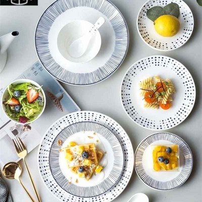 Household crockery bowls, plates, dishes, individual plates