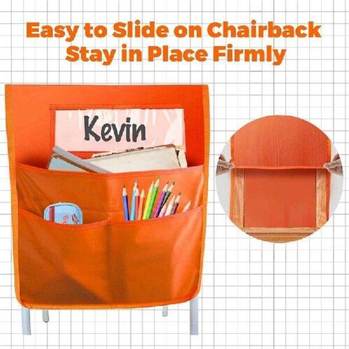 A85Q-12 Pack Chairback Buddy Pocket Chart, Chair Pockets