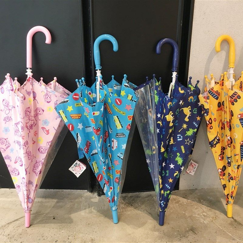 日单高阶版迪.士尼正.品粉色公主5cm女童安全式手推超轻儿童雨伞,居家日用,伞,淘宝优惠券,粉丝福利购,淘宝优惠卷