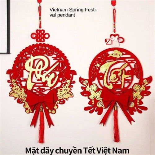 2024 Chinese New Year Wall Hanging Ornament Red Spring