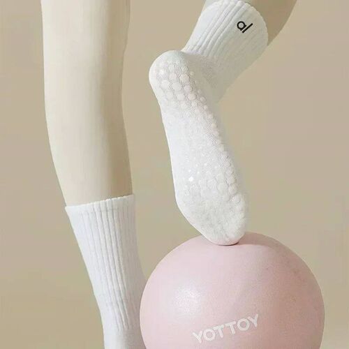 medium tube anti slip cotton socks, indoor dance and fitness