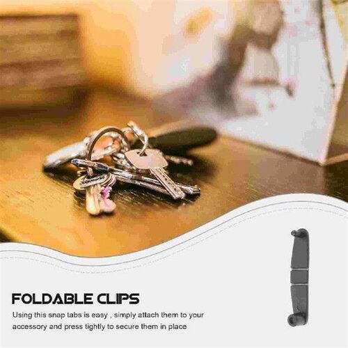 100 Pcs 100pcs Plastic Keychain Clip Clear Acrylic