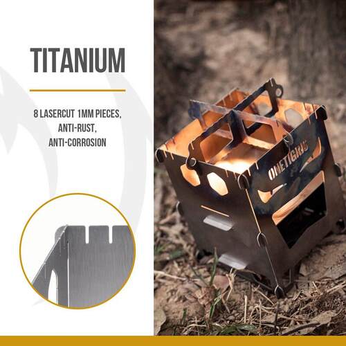 OneTigris Titanium Firewood Stove Wood Burning Stove