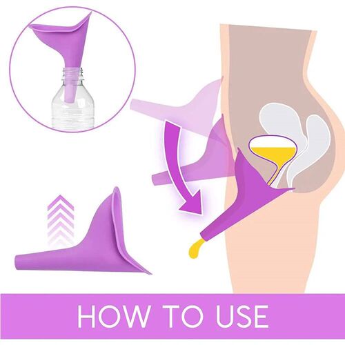 Women Urinal Outdoor Travel Camping Urinal Funnel Portable F