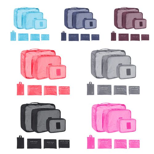 7/6pcs Travel Storage Bag Large Capacity Suitcase Storage Lu