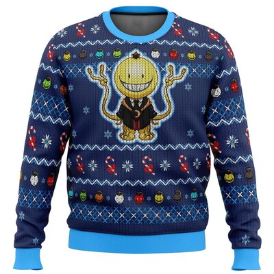 Koro Sensei Assassination Classroom Ugly Christmas Sweater G