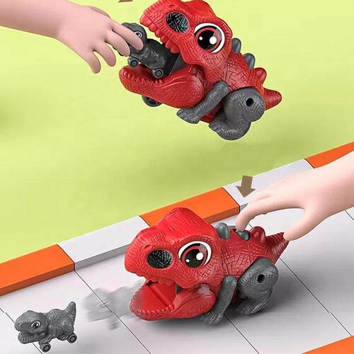 Childrens toy Dinosaur catapult vehicle friction inertia pr