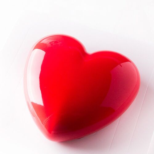 3PCS Mousse Mold Round Square Heart Shaped Silicone Chocolat