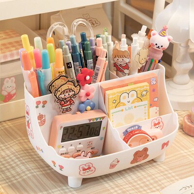 Kawaii Ins Desktop Pen Holder Organizer Japanese Cute Statio