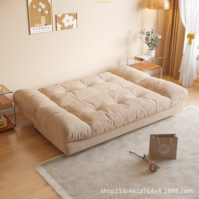 Cloud Fabric Sofa Bed Folding Dual-purpose Living Room Small图片