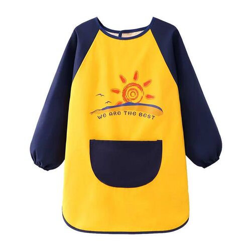 Childrens Waterproof Bibs Painting Drawing Aprons Clothes L
