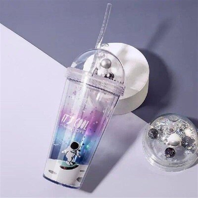 Toddler Water Bottle Kids Planet Tumbler Toddler Straw Cup