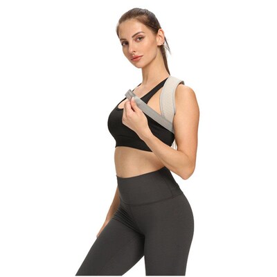 Medical Adjustable Back Posture Corrector Shoulder Support L