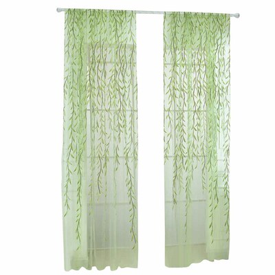Willow Modern Tulle Curtains for Living Room Bedroom Voile C