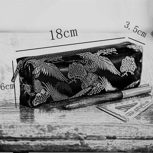 Retro Pencil Case Kawaii Stationery Kalemlik Pencilcase Embr