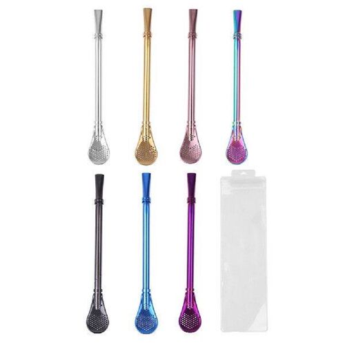Stainless Steel Drinking Straw Tea Filter Handmade Yerba