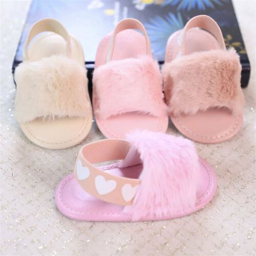 Baby girl winter breathable front shoes cute plush toddler s