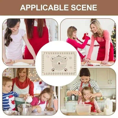 70*50cm Silicone Pad Baking Mat Sheet Kneading Dough Mat For