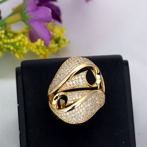 Bride Talk Unique Design Women Fashion Ring Cubic Zirconia S