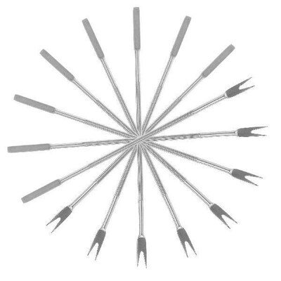 1 Set 10 Pcs Stainless Steel Crab Forks Multipurpose