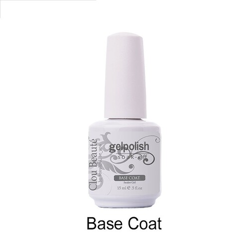 No Wipe Top Coat Base Coat Primer UV Gel Nail Art Tips