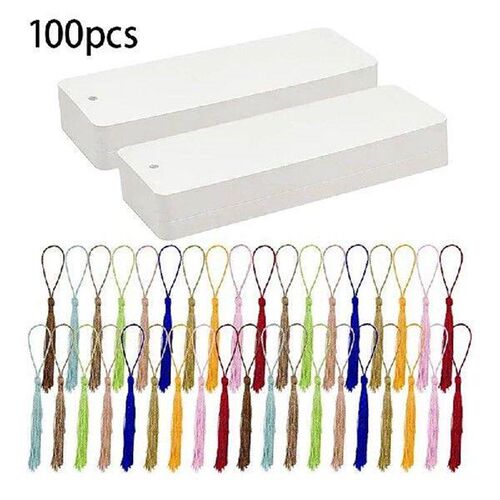 Set Of 100 Bookmarks Crafting Material Pack Handmade Paper