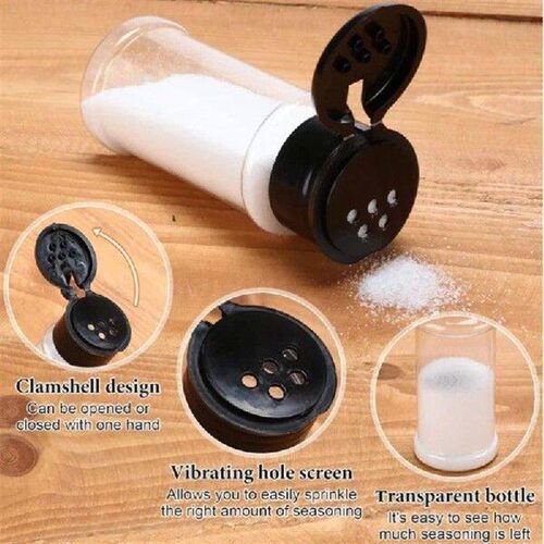 10-1PCS Spice Jars With Lids Clear Seasoning Bottles Salt