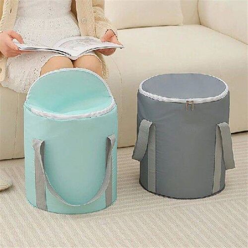 1pc Portable Collapsible Foot Bath Basin With Handles