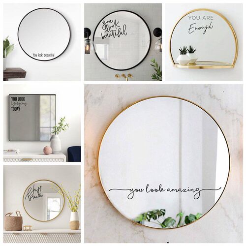 You Look Amazing Mirror Decal Vinyl Decal Bathroom Decor Dec