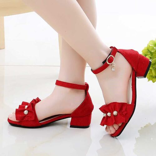 Girls Shoes Sandals New Fashion Summer High Heel Princess Sh