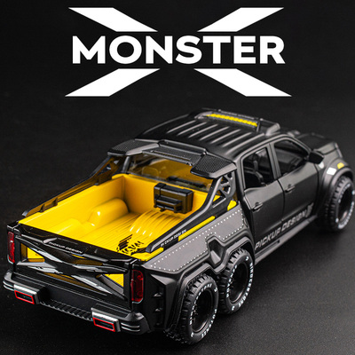 1:28 X-Class 6*6 Wheel Alloy Pickup Car Model Diecast & Toy
