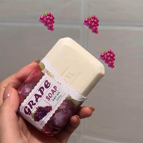 2025 New Grape Flavor Fruit Scented Soap, Fresh Fragrance Ar