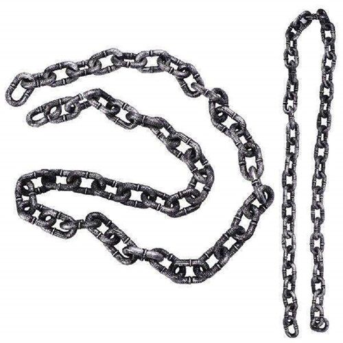 2 Pcs Simulation Big Iron Chain Cosplay Fake Plastic Links
